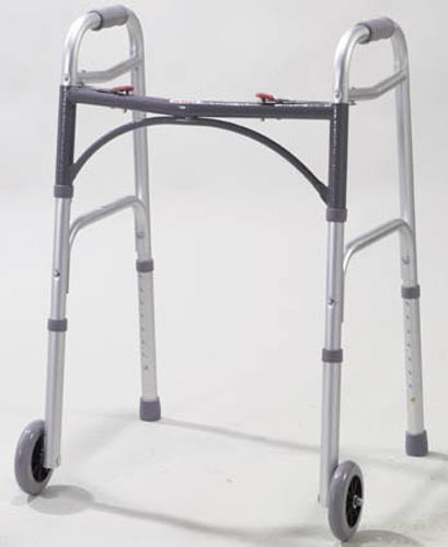 Walker Folding 2-Button Youth W/5 Wheels Deluxe (Drive)