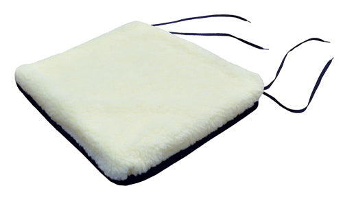 Rollator Cushion w/Sherpa Top Navy 13 x 14 x 2