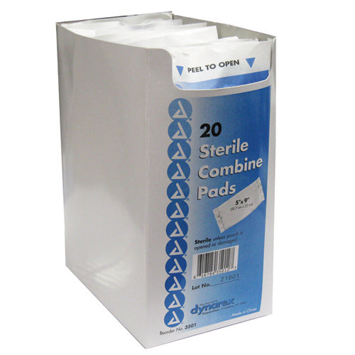 ABD Combine Pad Sterile 8 x7.5 12/Bx