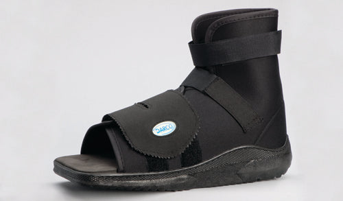 Slimline Cast Boot Black Square-Toe Adult X-Lge
