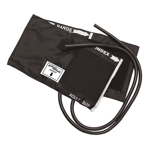 Nylon Inflation Cuff & Bladder 2-Tube Black Adult