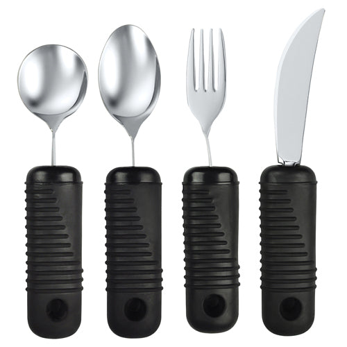 Make Eating Easier Big Grip Utensil Set Blue Jay Brand
