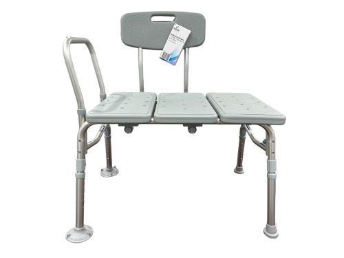 Bathroom Perfect Transfer Bench w/Back Blue Jay Each