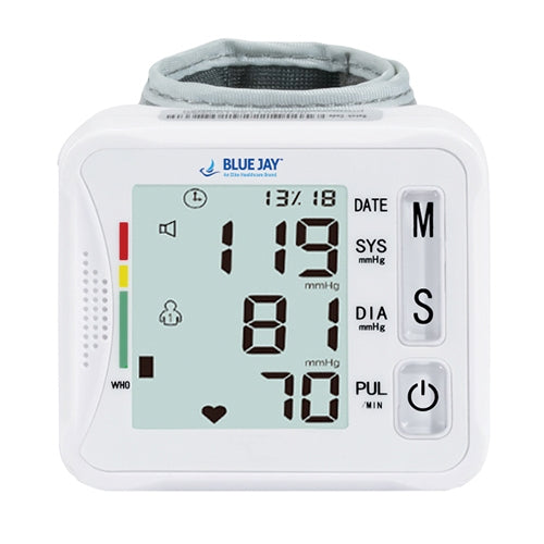 Wrist Blood Pressure Unit with Case Blue Jay Brand