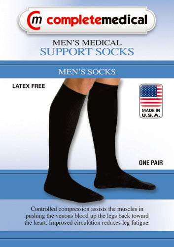 Men's Firm Support Socks 20-30mmHg Navy Small