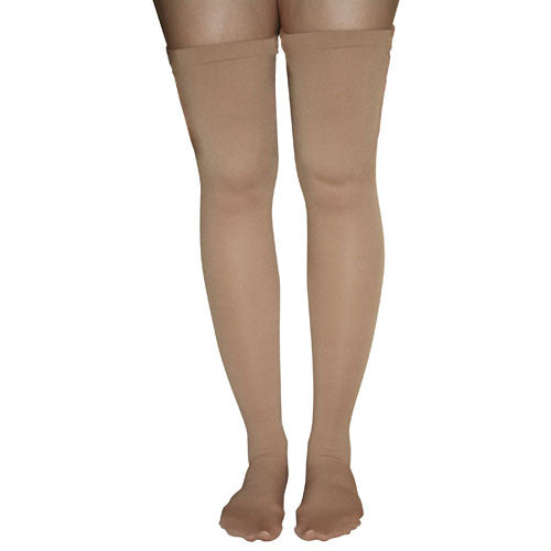 Firm Surg Weight Stkngs Small 20-30mmHgThigh w/Garter Top CT