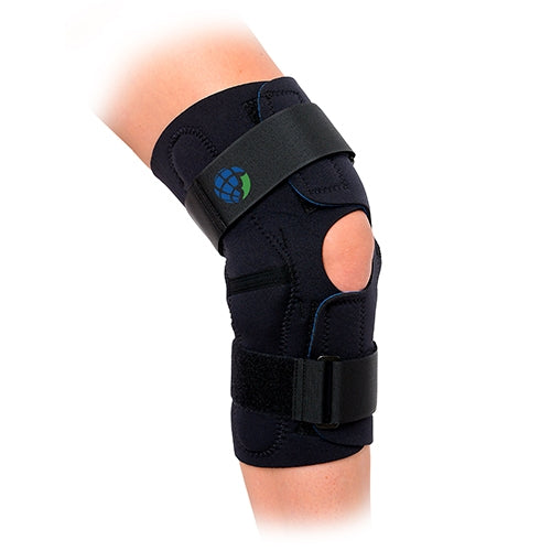 Wrap-Around Hinged Knee Brace Large  Knee Circum 15.5 -18